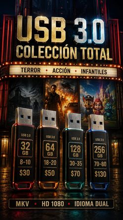 USB 3.0 Flash Drive Movie Collection