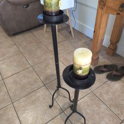 Candeleros Y Un Arbolito Artificial 