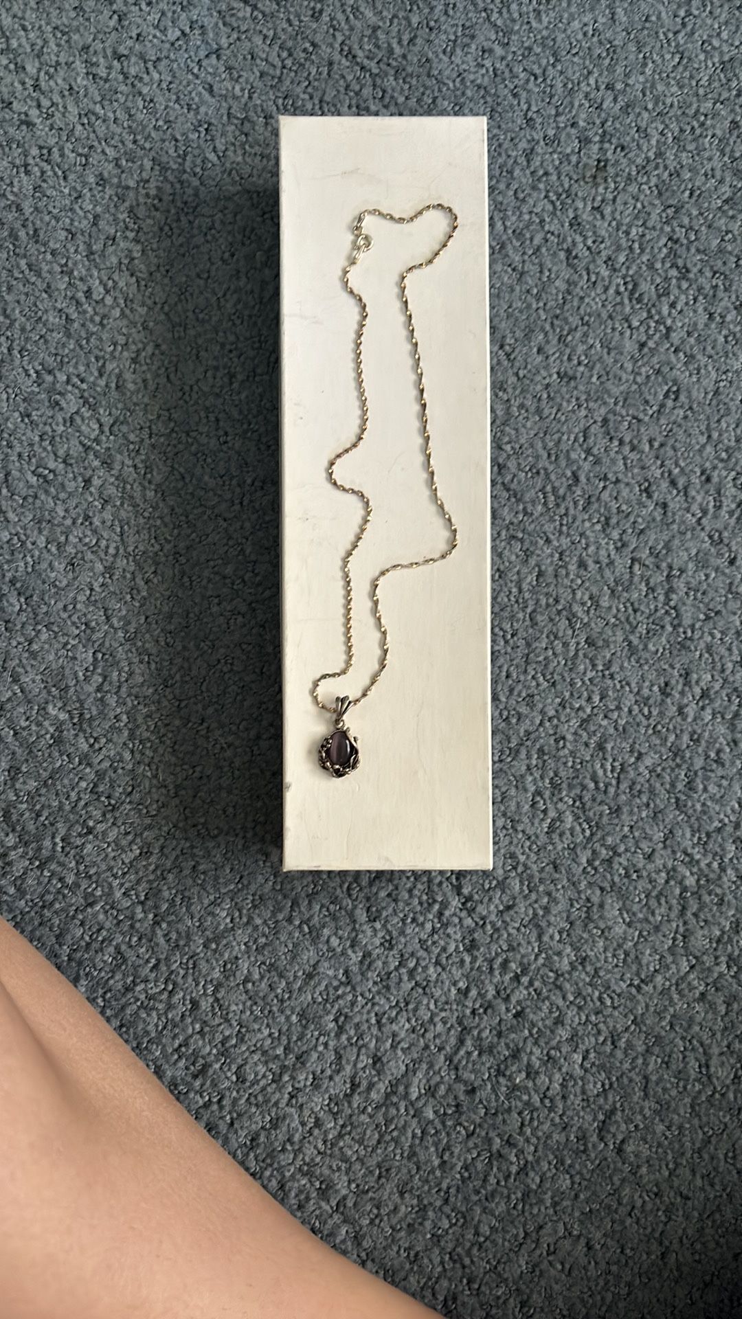 Kid’s Purple Pendant Necklace Silver/Gold