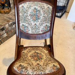 Vintage Folding Rocking Chair 