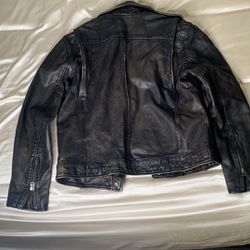 Ralph Lauren Medium Leather Bomber Jacket 