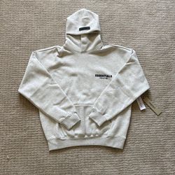 Essentials Fear Of God SS22 Light Oat Hoodie - Size L