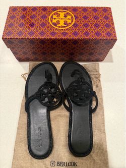 Tory Burch Black Miller Sandals