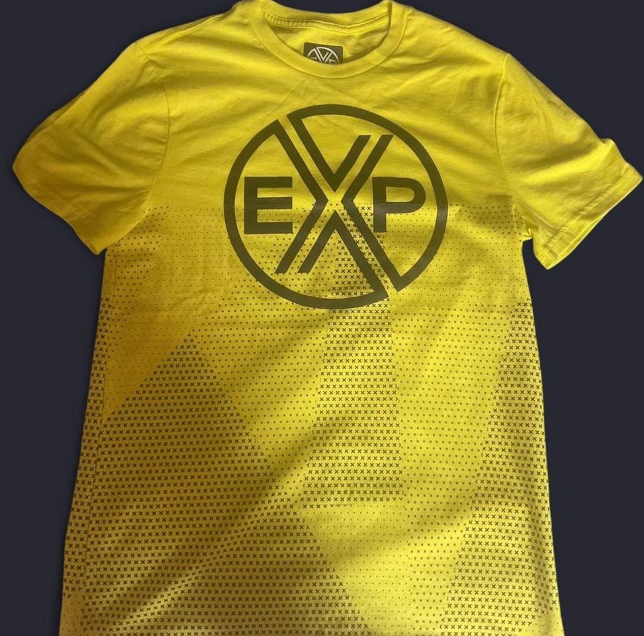 Yellow and black cotton EVP T-shirt 