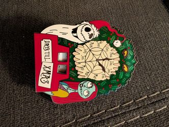 LE JUMBO Disney Pin ✿ Nightmare Before Christmas Jack Sally Calendar Easel Count