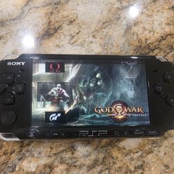 Playstation Psp 3000 Black Mod--ded Video Game Console 