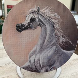 Origaudio Sonosphear Bluetooth Wireless Speaker Used Tested  9” x 8” Beautifully painted with horse image 