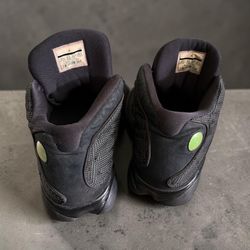 Jordan Air Jordan 13 Retro Black Cat Black Mid Top Lace-Up Men’s Sneaker