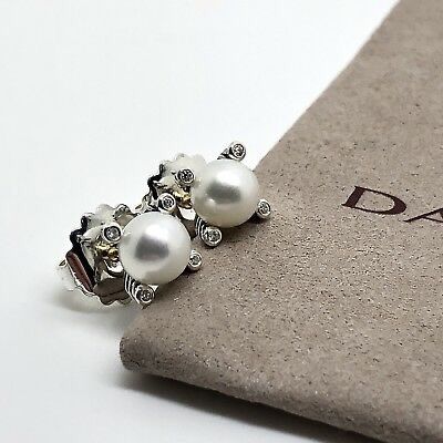 David Yurman 6mm Pearl Earrings 