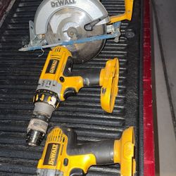 Dewalt Power Tools- Compact Drill +standard/saw