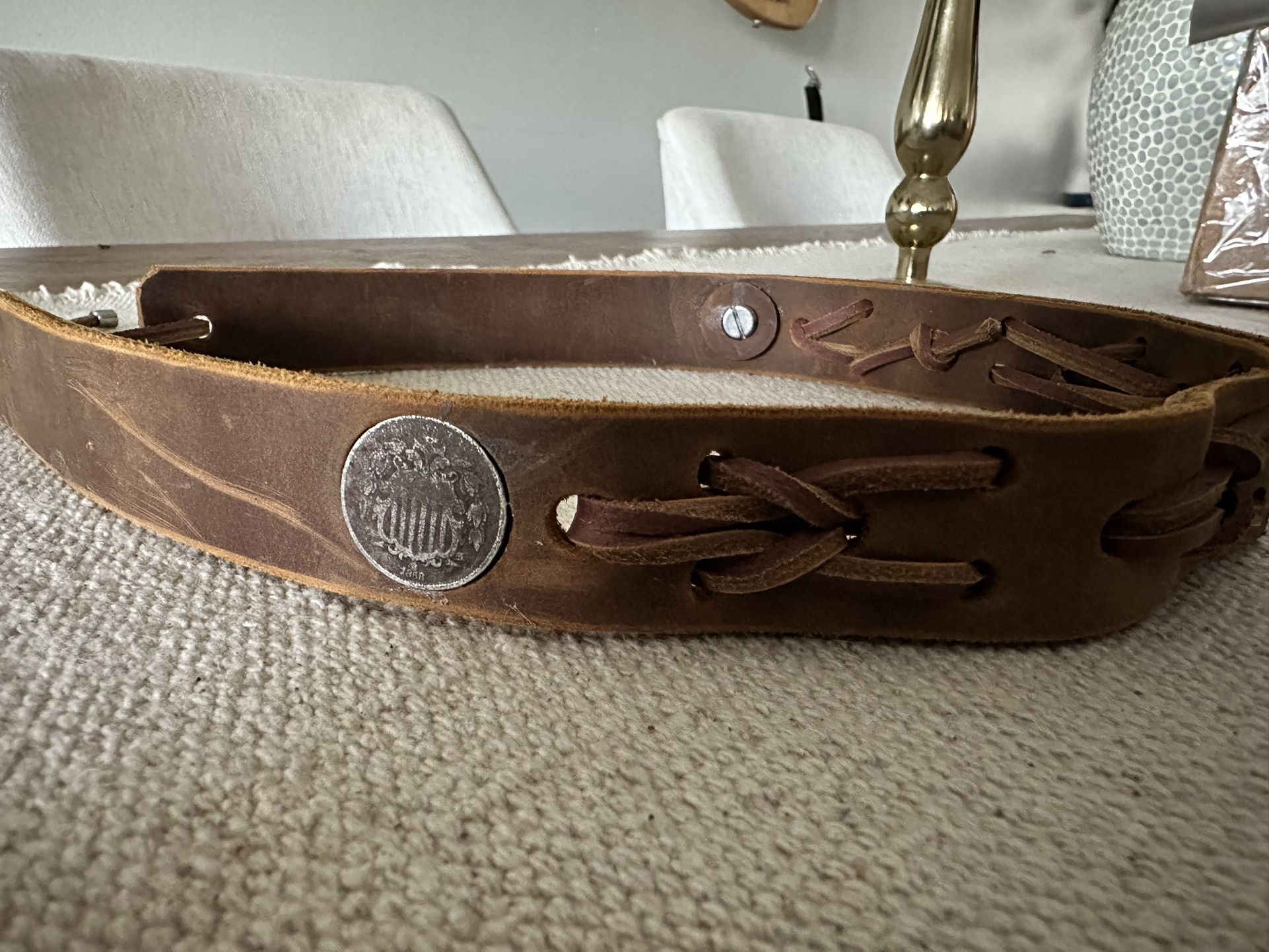 Gorgeous Hat Band! w/Campo del Cielo Meteorite & 1800s Nickels! Space/Spiritual!