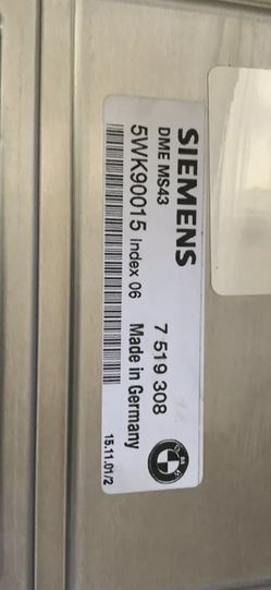 BMW E46 E39 E53 330i 330ci 325i 325ci 525i 530i X5 3.0 M54B30 EWS delete MS43 DME