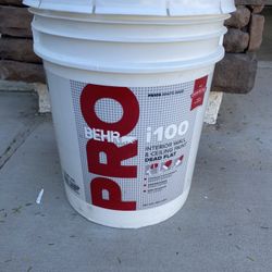 White Paint Full Bucket 