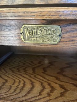 White Clad replica oak ice box