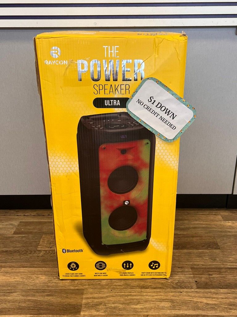 New Raycon The Power Speaker Ultra Bluetooth Speaker - 90 DAY WARRANTY - $1 DOWN - NO CREDIT NEEDED