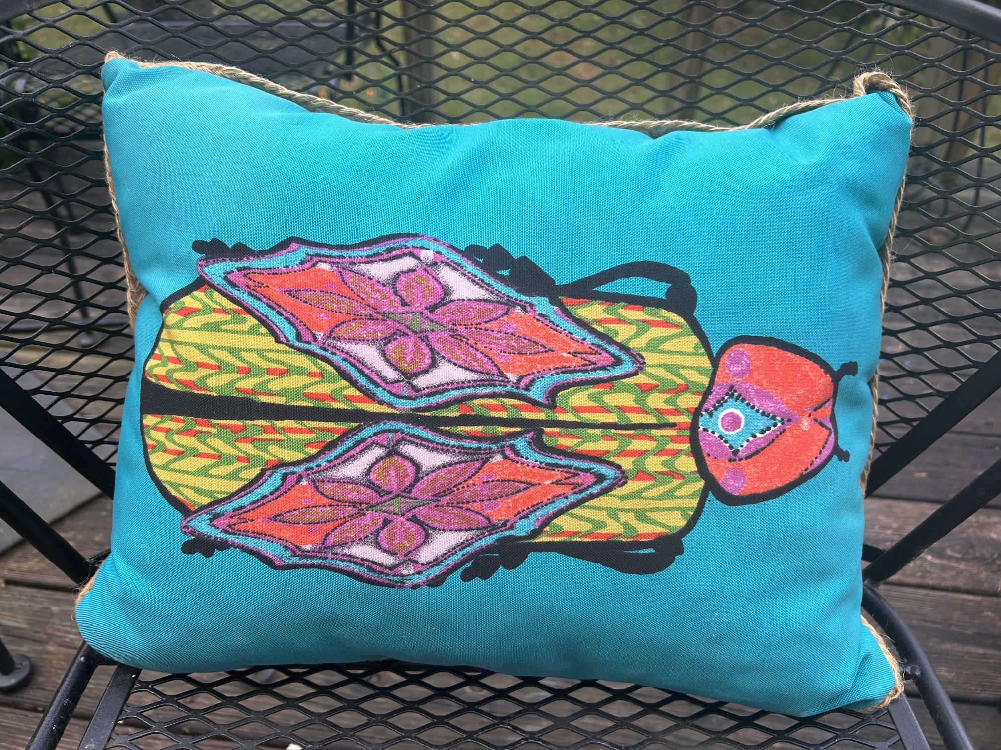 Patio Cushion Set Of 4 Pillows