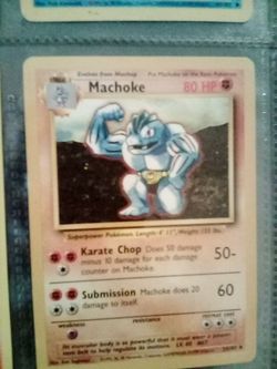 Machoke pokemon card