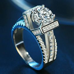 Size 6 and 7 White gold plated over Sterling silver
