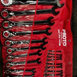 PROTO Combination Wrench Set: Metric 22 Piece Set