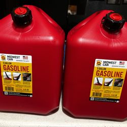 NEW 5 Gallon Gasoline Cans 