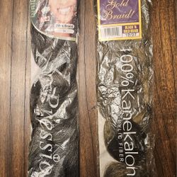 New X-Pression & Black'n Gold Kanekalon Braiding Hair