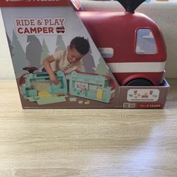 Radio Flyer Park & Play Camper Riding Toy: Steel & Plastic, Ages 1.5-4, 42 lb Capacity