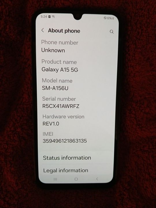 Samsung Galaxy A15 5G SM-156U ZK 128GB CHA SM2