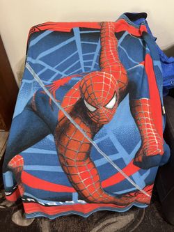 Spider-Man two movie throw blanket