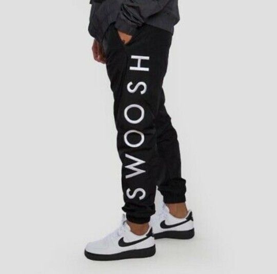 NIKE NSW SWOOSH WOVEN WINDBREAKER PANTS CU3890-010 MENS SIZE LARGE