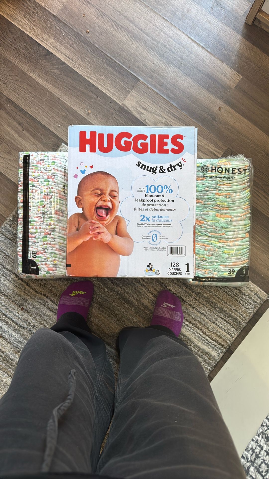 Huggies Size 1 128 Diapers 