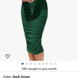 Womens Summer Off The Shoulder Ruched Bodycon Dresses Sleeveless Fitted Party Club Midi

