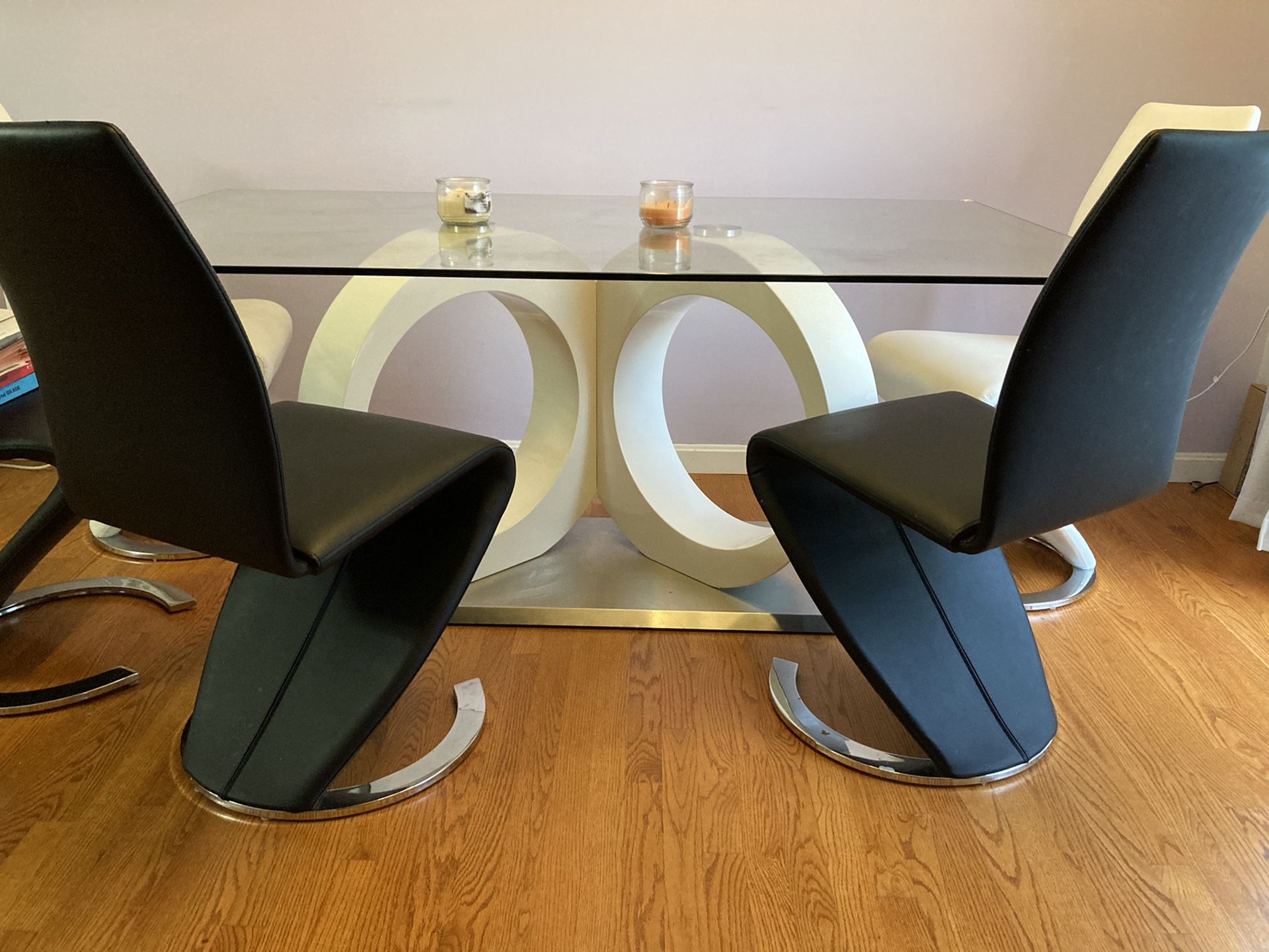 Modern table and chairs