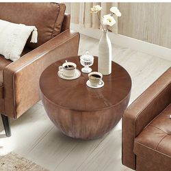 Coffee table bowl shape with storage compartment