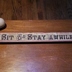 Sit & Stay Awhile wall decoration picture for kitchen