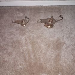  Vintage Brass Aladdin Lamps 