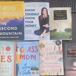 Adult Book Lot – Nicholas Sparks, Self-Help, Novels (Lot of 7)