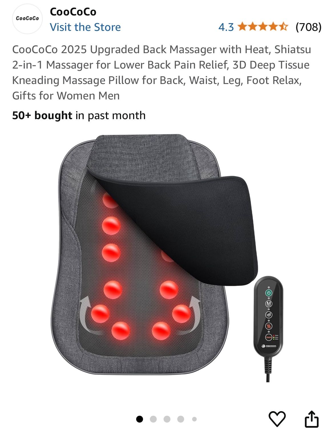 New Back Massage With Heat