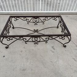 Vintage Wrought Iron  Coffee Table