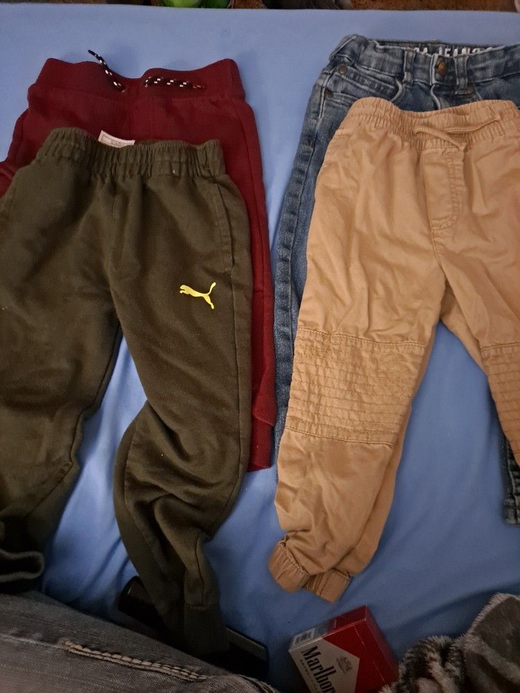 Misc. Boys Pants (sizes 3t, 4t, And Boys Size 4)