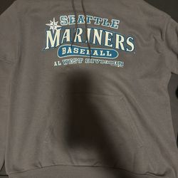 Hanes Men's Medium Seattle Mariners Baseball Graphic Sweatshirt Comfort Blend