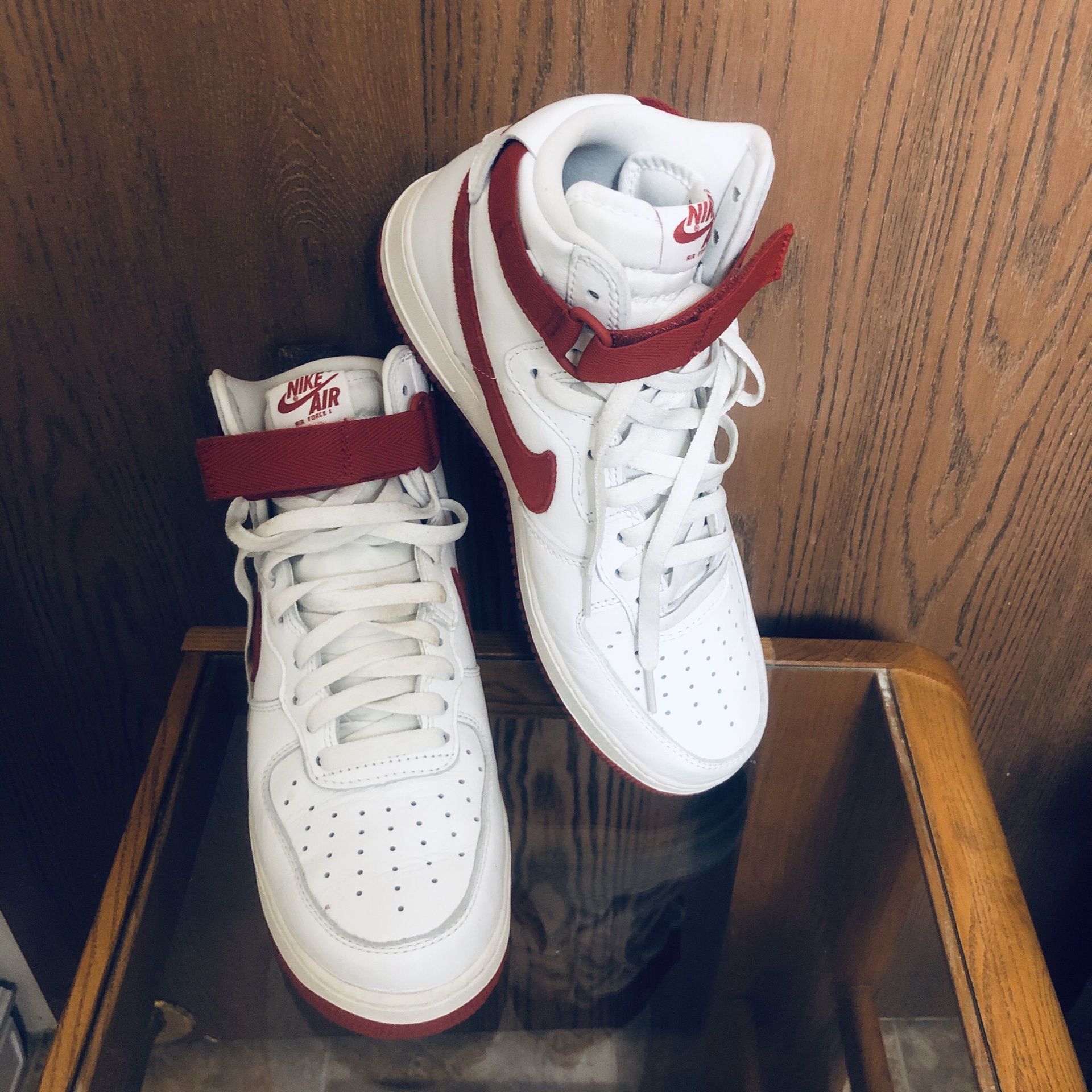 Nike Air Force 1 White University Red for Sale