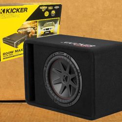 Kicker CompVR Bass System 12" Dual Voice Coil Subwoofer CX Power Mono Amplifier 900 Watts Package 🚨 No Credit Needed 🚨 Payment Options Available 🚨 