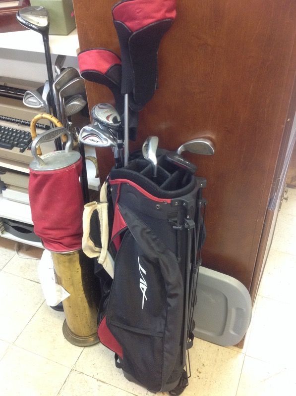 AVT golf clubs and bag
