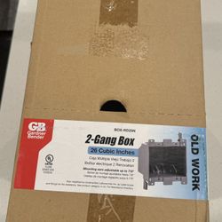 2 GANG BOX 26 CUBIC INCHES (old work) Case of 30
