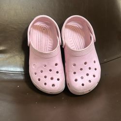 Pink crocs Size 1