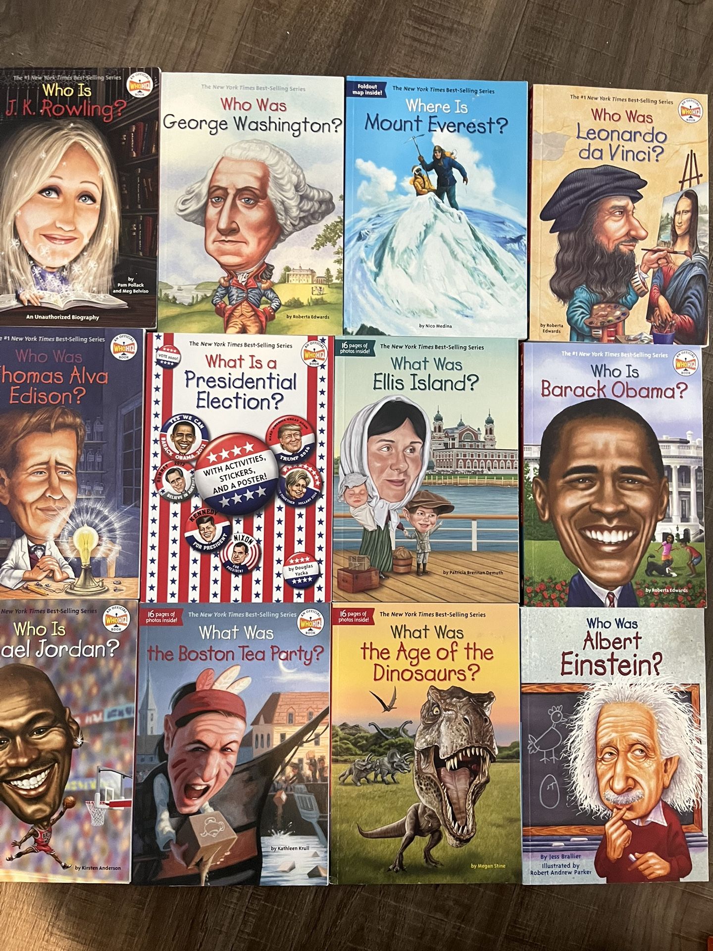 BACK TO SCHOOLBOOKS. Who Was...? Big head Book Series. A series of illustrated biographies for young readers featuring significant historical figures,