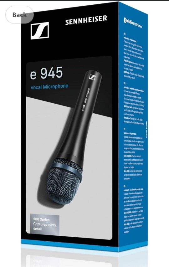 Microphone SENNHEISER Professional E 945 Dynamic Super-Cardioid Vocal (NEW)