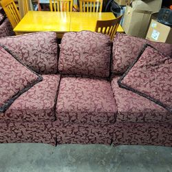 Couch Love Seat And Kitchen Table With Chairs 