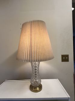 Decorative Cut Glass Table Lamp 