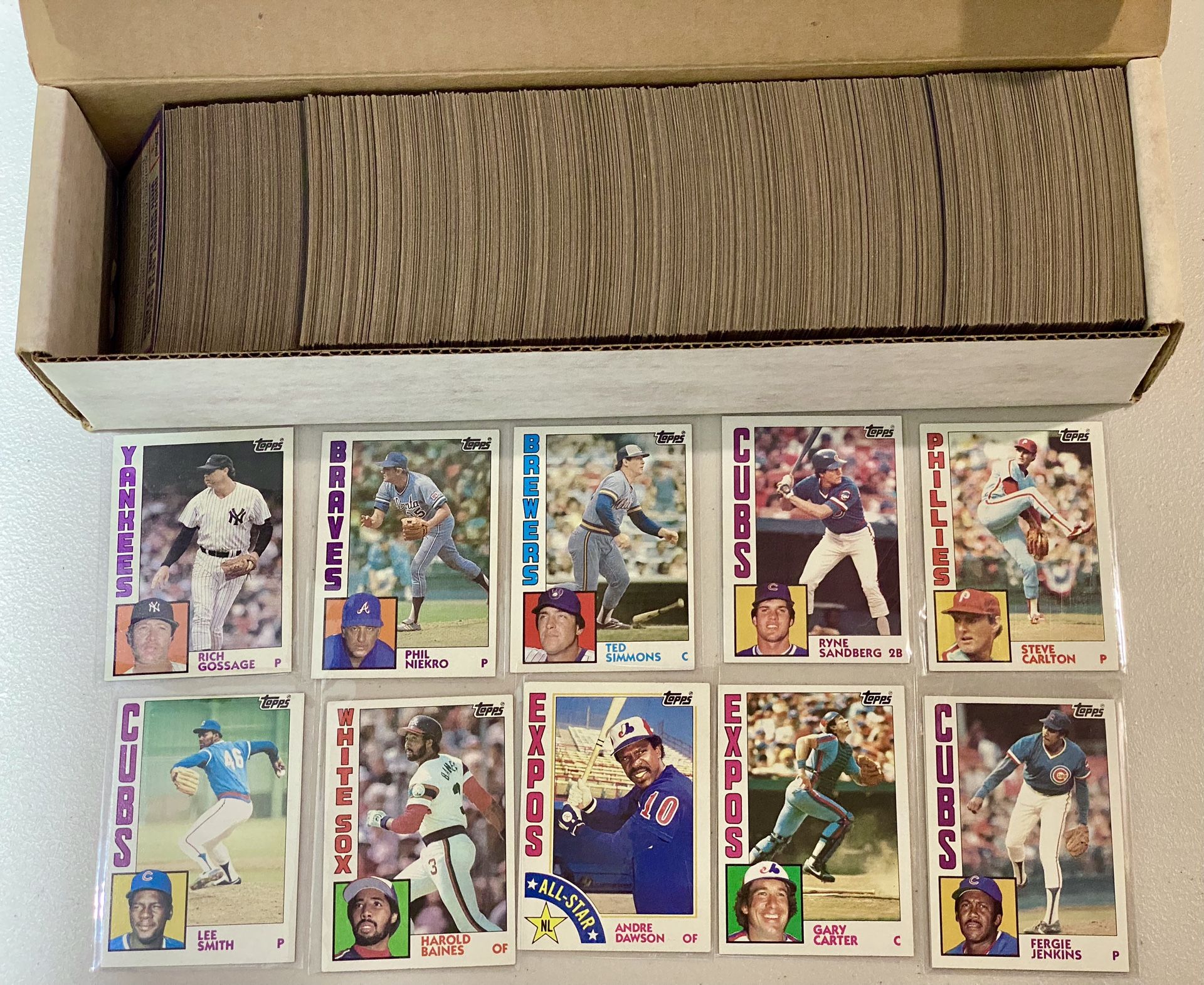 1984 Topps Baseball Card Near Complete Set